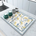 Ravien Kitchen Drying Mat – Stays Dry So Your Counters Don’t Have To