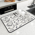 Ravien Kitchen Drying Mat – Stays Dry So Your Counters Don’t Have To